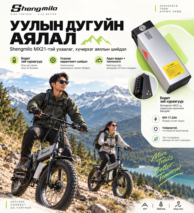 Shengmilo MX21 дугуйн зайны аяллын зураг
